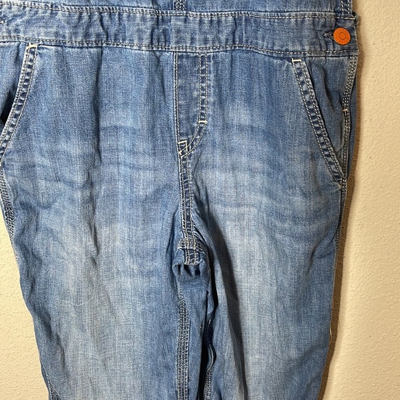 Vintage Gymboree Overalls Girls Sz 14 Jean Bibs Pants Adjustable Straps - Picture 4 of 8